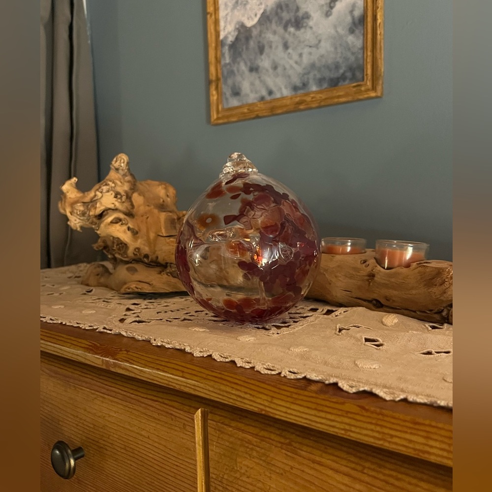 Glass witch ball